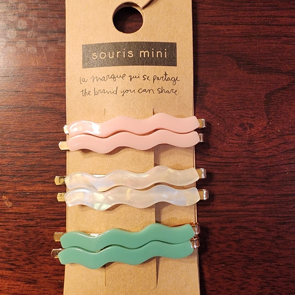 Souris mini set of hair clips